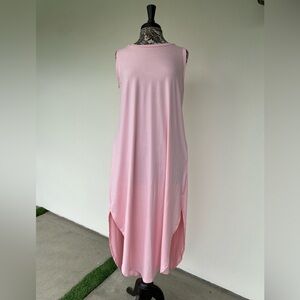 Summery Pink Sleeveless Dress